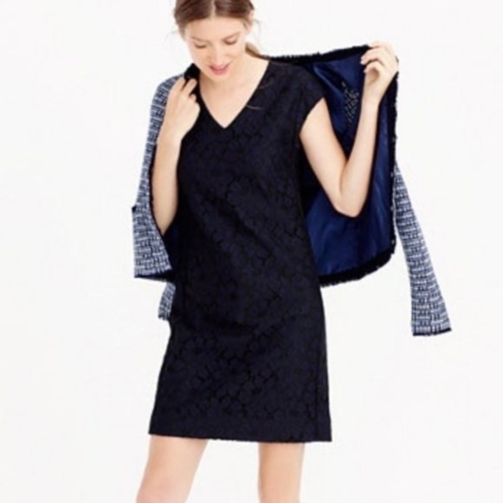 J.Crew Sleeveless Lace Shift Dress NWT